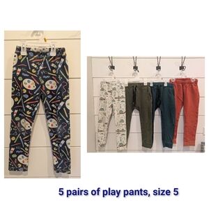 Set of 4 Boys Pants, Size 5